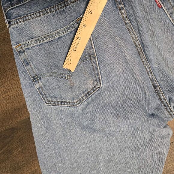 LEVIS 505 35x32 trashed distressed faded denim - Picture 11 of 16